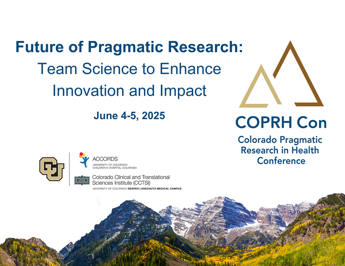 COPRH CON 2025 future of pragmatic research and team science to enhance innovation and impact. June 4th through 5th 2025.