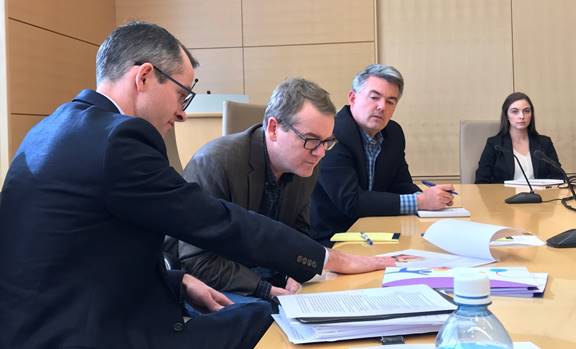 Messacar Bennet Gardner CHCO Dr. Messacar meets with Senators Bennett and Gardner